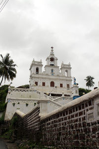 Low angle view of building against sky