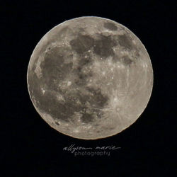 Scenic view of moon against sky at night