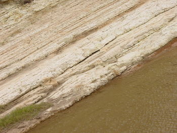 Close-up of sand at beach