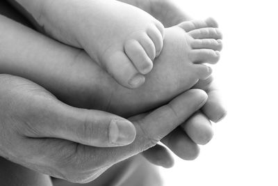 Cropped image of baby