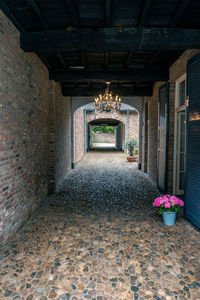 A beautiful passage in the medieval town of thorn in the province of limburg, netherlands
