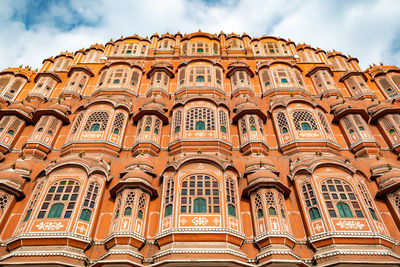 Low angle view of historical building against sky