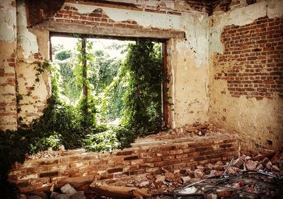 View of abandoned building