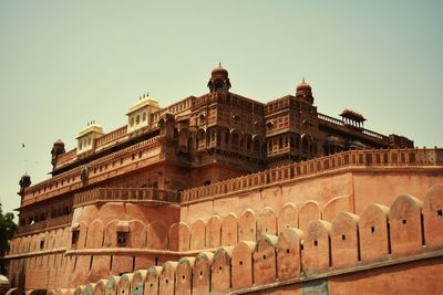 Low angle view of historical building against sky