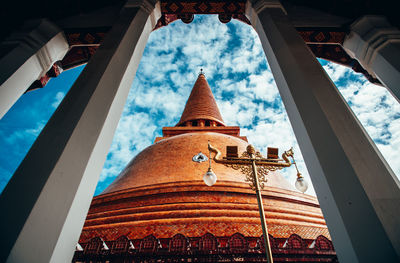 Low angle view of building against sky