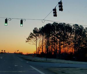 Road at sunset