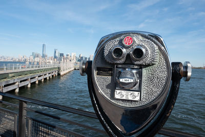 High angle view of cityscape against sky