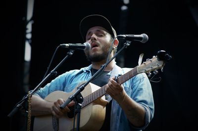 Young man playing guitar