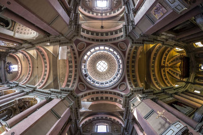 Low angle view of ceiling of building