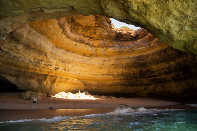 Rock formations in sea