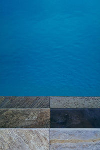 Scenic view of sea against blue sky