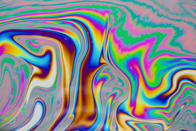 Full frame shot of multi colored water