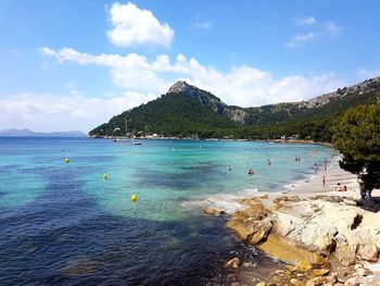 Scenic view of sea against sky