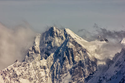 Scenic view of snowcapped mountains