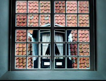 Close-up of window on building