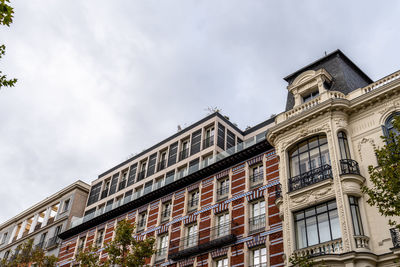 Low angle view of building against sky