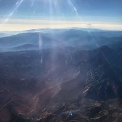 Aerial view of landscape against sky