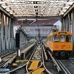 Train at railroad station