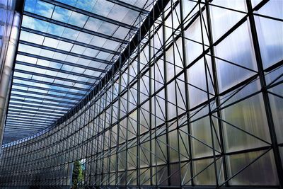 Low angle view of skylight