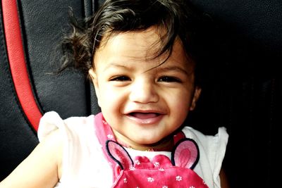Portrait of cute baby girl