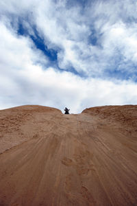 Scenic view of desert against sky