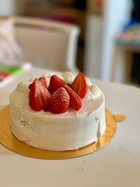 Close-up of cake in plate