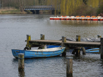 Spring time at a lake in germany