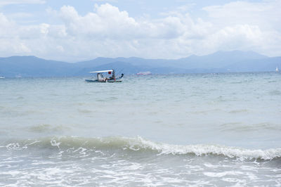 Scenic view of sea against sky