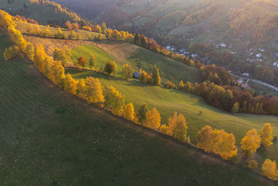 Autumn landscape in transylvania, romania