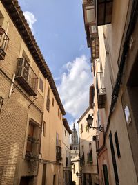 Low angle view of buildings against sky