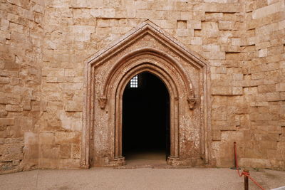 Entrance of historic building