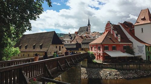 Panoramic view of buildings and city against sky