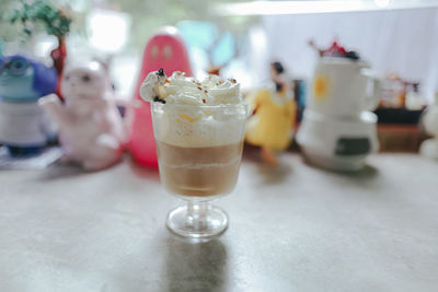 Close-up of drink on table
