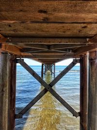 View of pier over sea