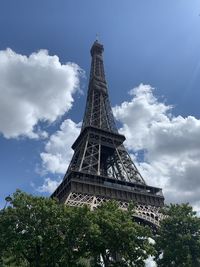 Low angle view of historical building against cloudy sky