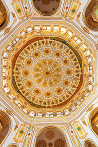 Low angle view of ceiling