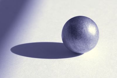 High angle view of ball on table
