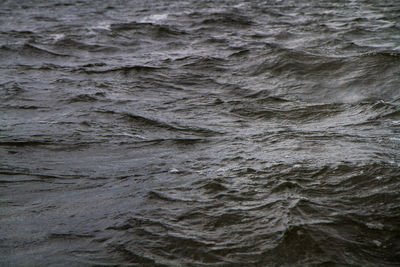 Full frame shot of rippled sea