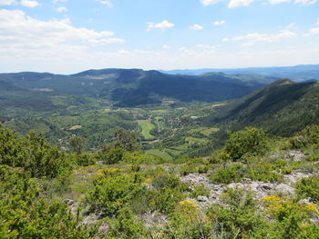 Scenic view of landscape against sky