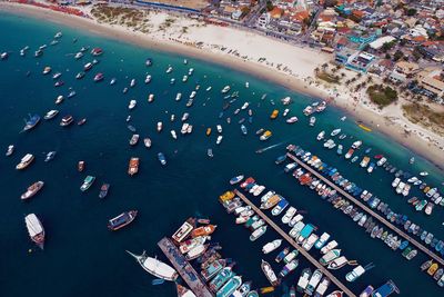 Aerial view of arraial do cabo, brazil