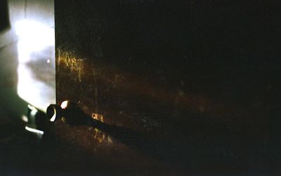 View of illuminated building