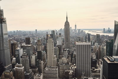 Aerial view of buildings in city