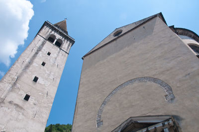 Low angle view of historical building against sky