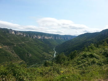 Scenic view of landscape against sky