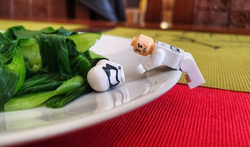 Close-up of stuffed toy on table