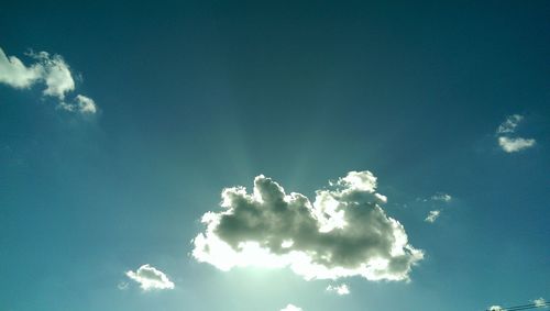 Low angle view of cloudy sky