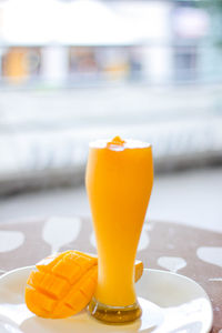 Close-up of drink on table