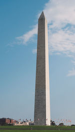 Low angle view of monument against sky