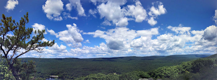 Panoramic view of landscape against sky