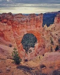 View of rock formations